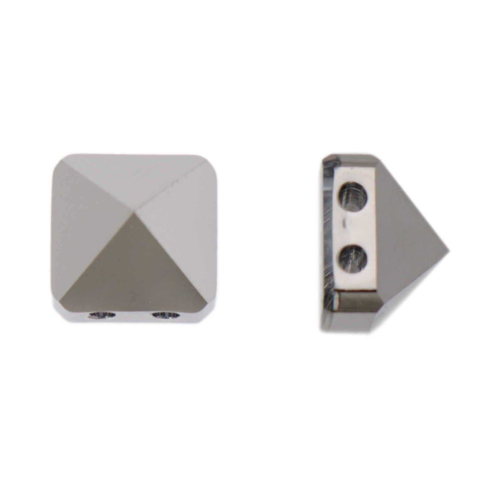 square spike (5061) crystal light chrome 7,5mm | 2pc