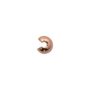 copper plated crimp bead cover 4mm | 48pc