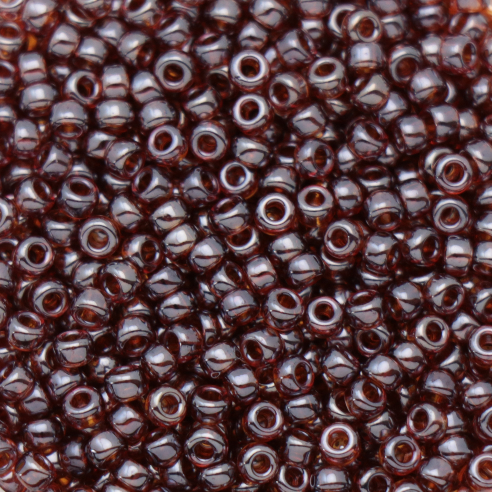 miyuki rocailles 11/0 - transparent luster dark raspberry (327) | 10gr