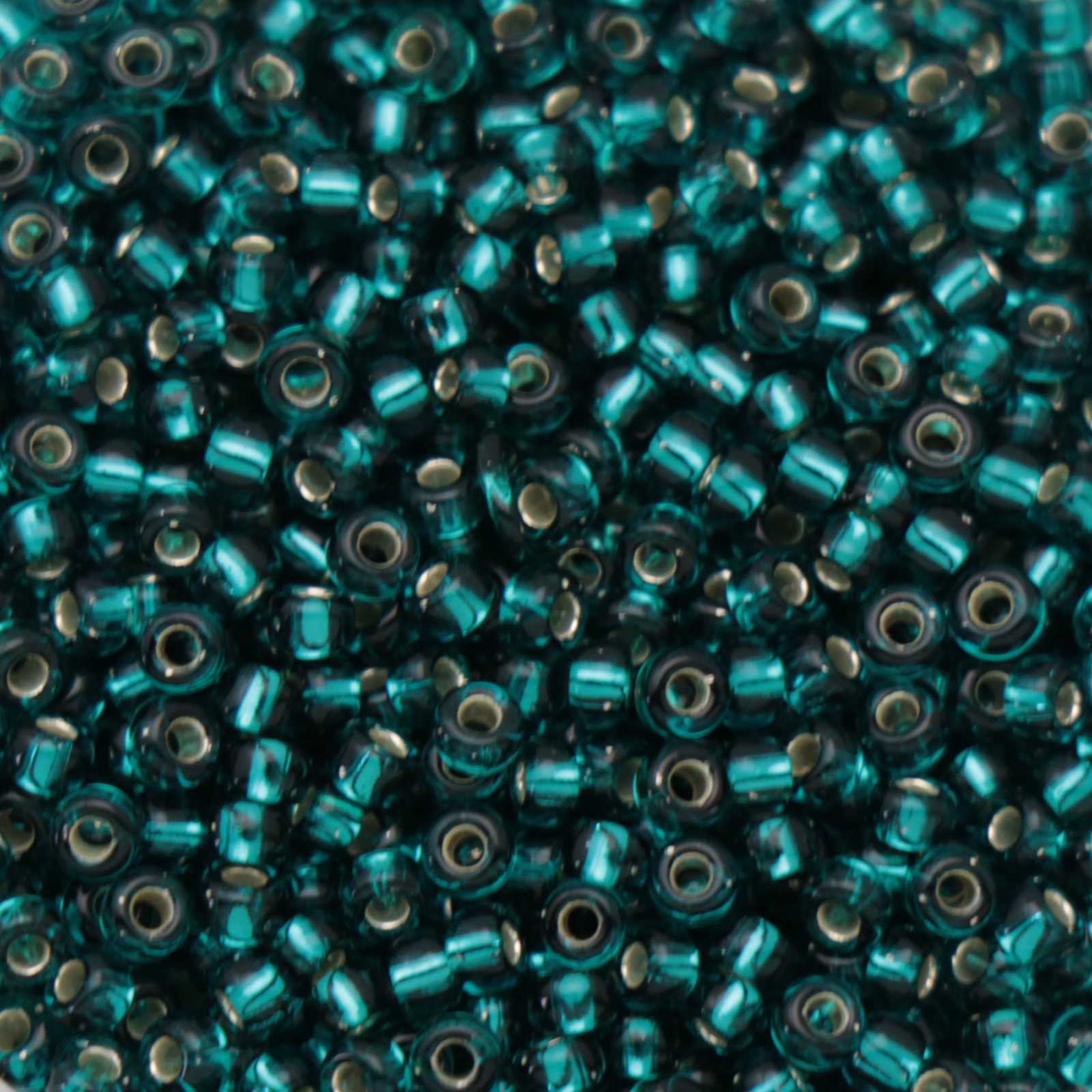 miyuki rocailles 11/0 - silver-lined transparent dark teal (30) | 10gr
