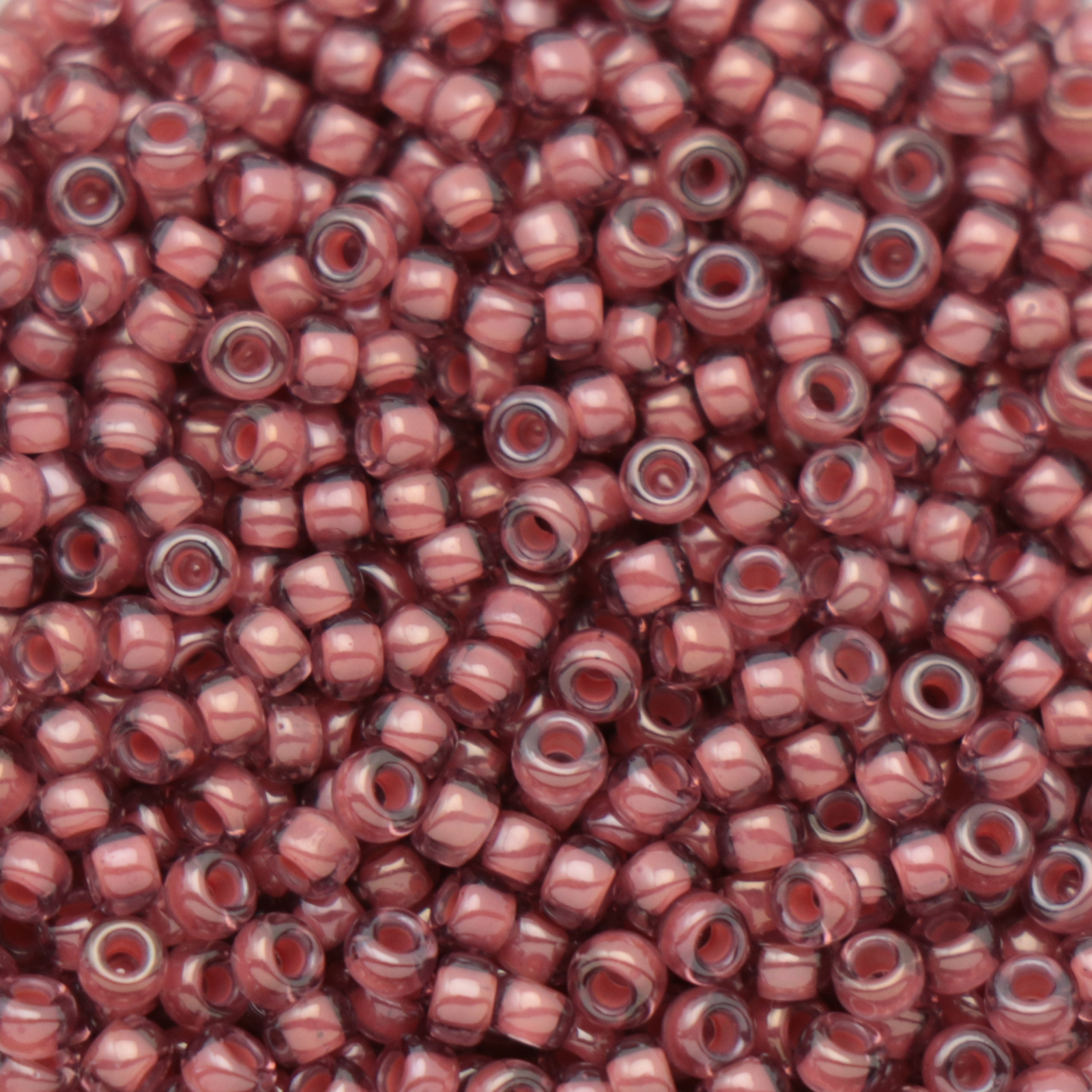 miyuki rocailles 11/0 - color-lined berry/crystal luster (364) | 10gr