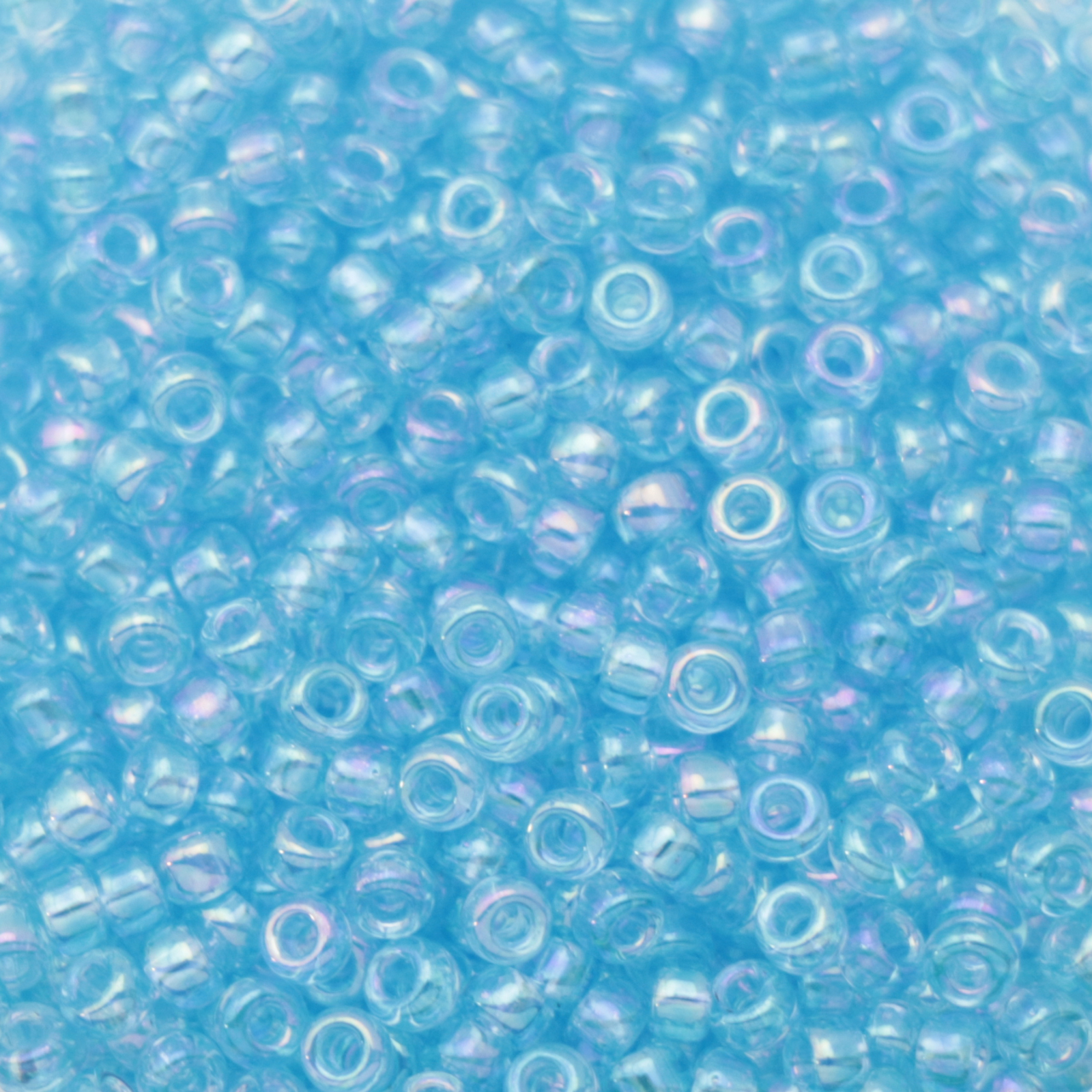 miyuki rocailles 11/0 - transparent pale aqua ab (260) | 10gr
