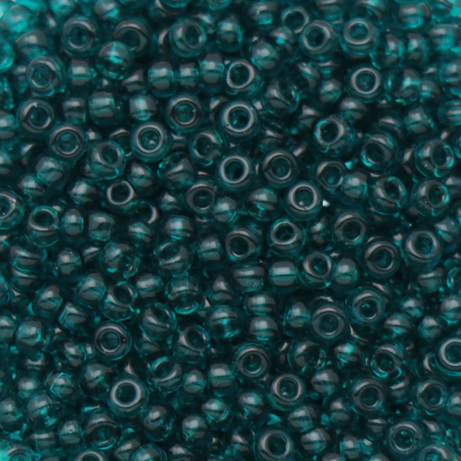 miyuki rocailles 11/0 - transparent dark teal (2406) | 10gr