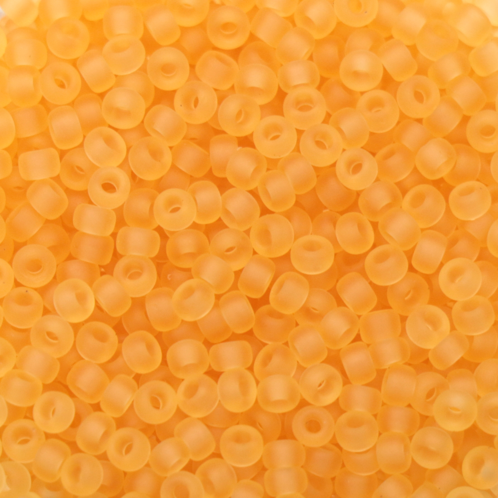miyuki rocailles 11/0 - transparent matte light topaz (132f) | 10gr