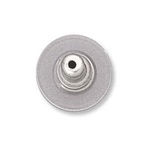 silver tone earring plastic clutch | 12pc