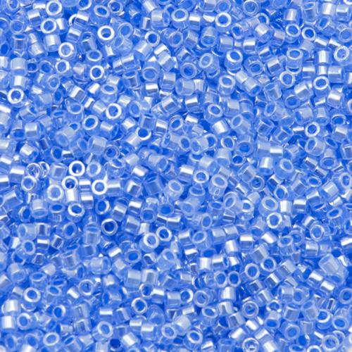 miyuki delica 11/0 - color-lined sapphire/crystal ceylon | 8gr