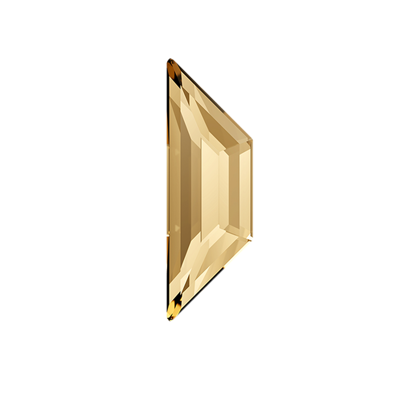 trapeze hotfix (2772) crystal golden shadow 8,6x2,8mm | 6pc