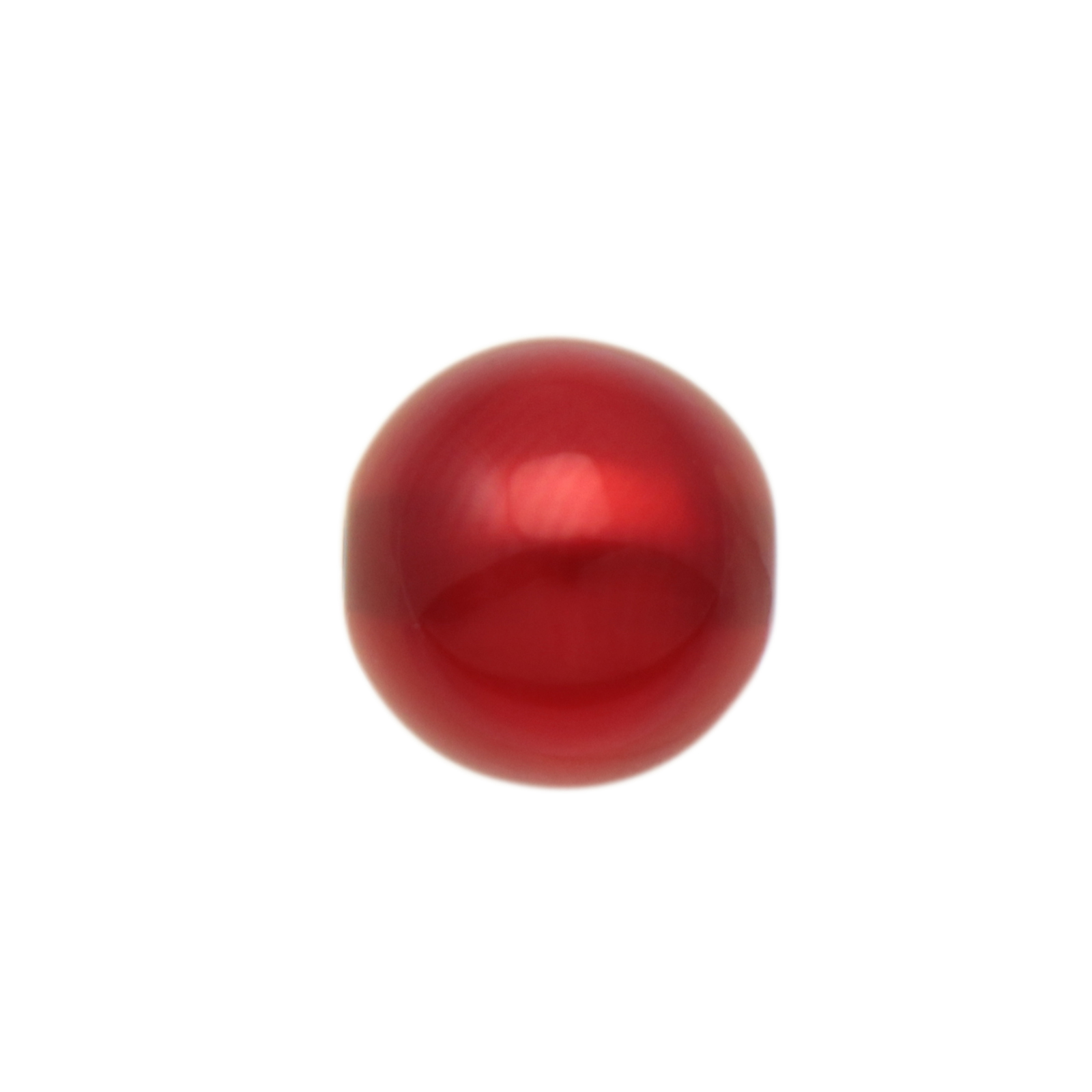 perle polaris glänzend - runde feuerrot 10mm | 8st