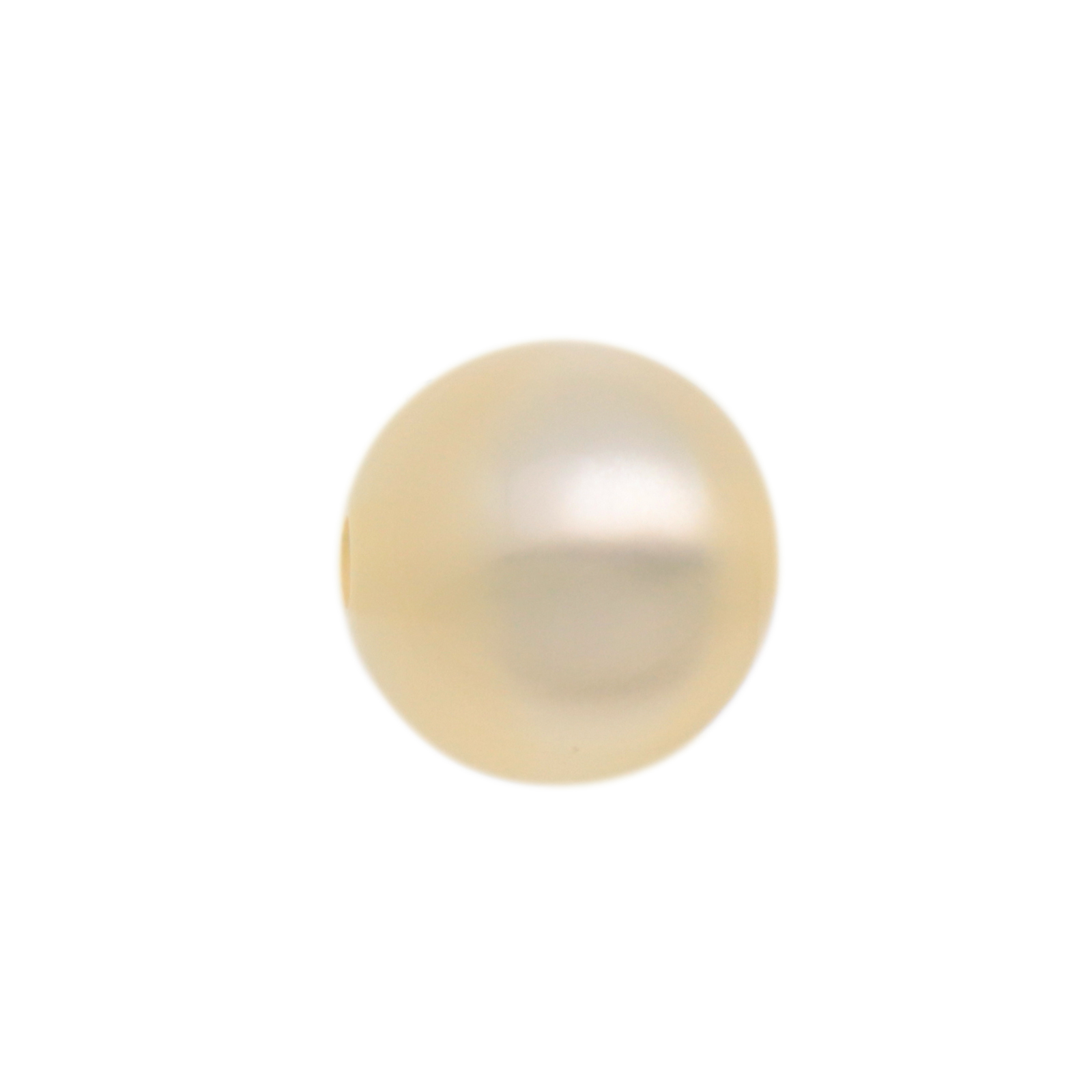 perle polaris glänzend - runde creme 10mm | 8st