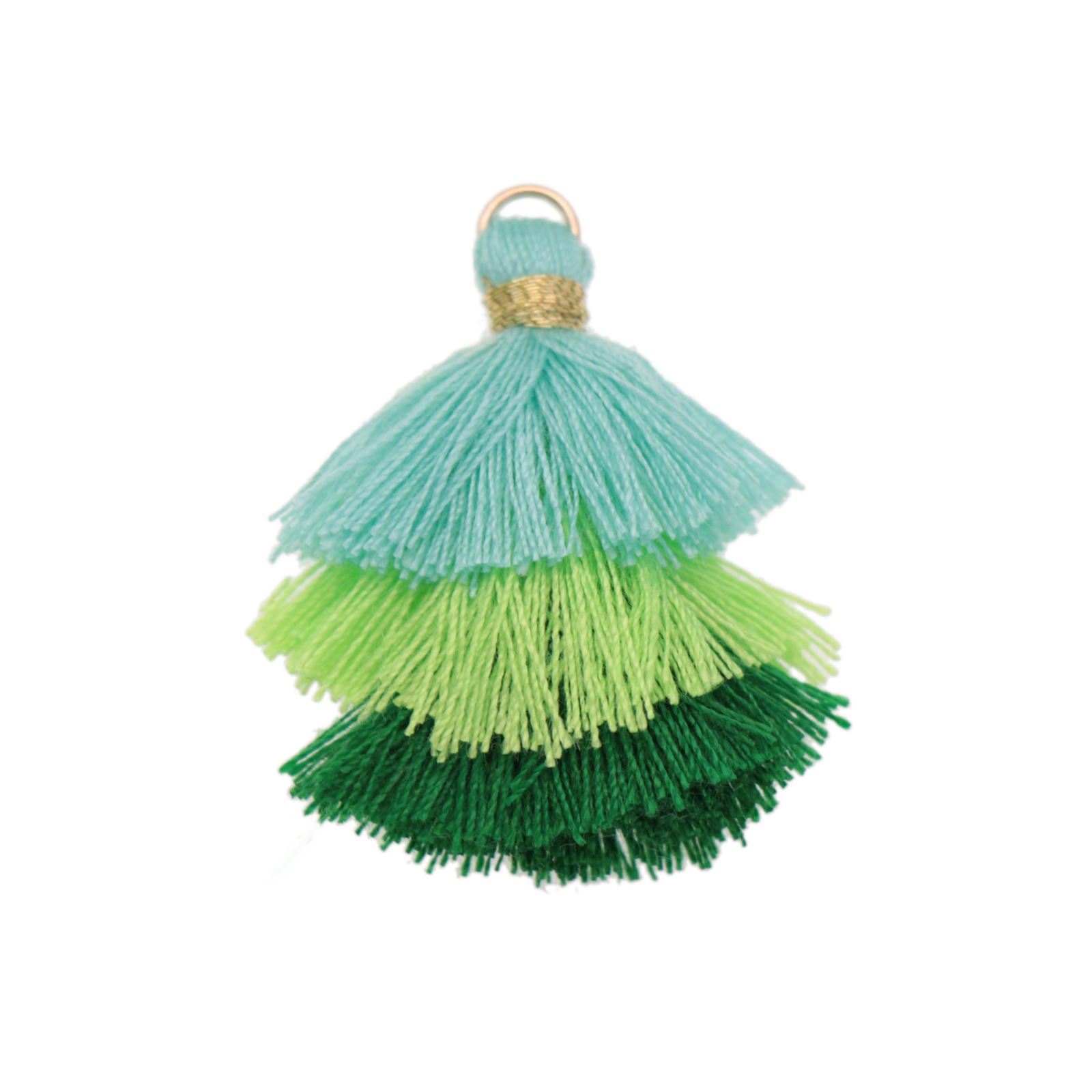 multi tassel - green 30mm | 1pc