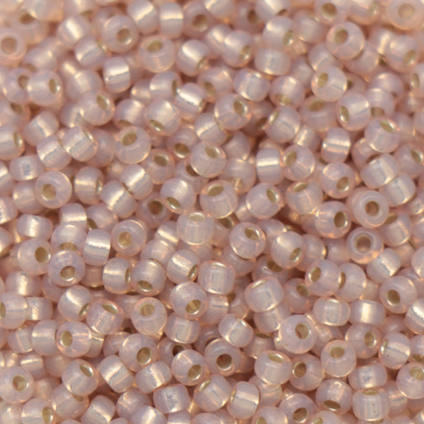miyuki rocailles 11/0 - silver-lined blush alabaster (579) | 10gr