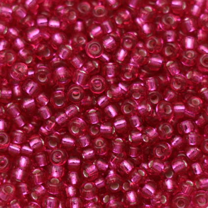 miyuki rocailles 11/0 - silver-lined raspberry (1436) | 10gr