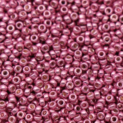 miyuki rocailles 15/0 - duracoat galvanized hot pink (4210) | 10gr