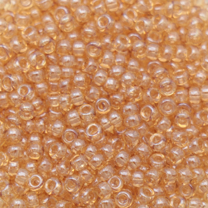 miyuki rocailles 11/0 - light smoky topaz gold luster (2439) | 10gr