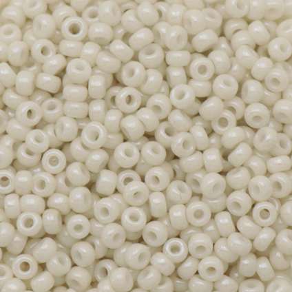 miyuki rocailles 11/0 - luster opaque limestone (600) | 10gr