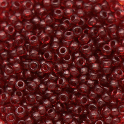 miyuki rocailles 11/0 - transparent garnet gold luster (304) | 10gr