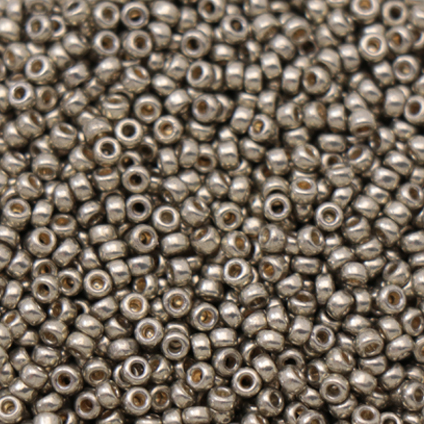 miyuki rocailles 15/0 - duracoat galvanized light pewter (4221) | 10gr
