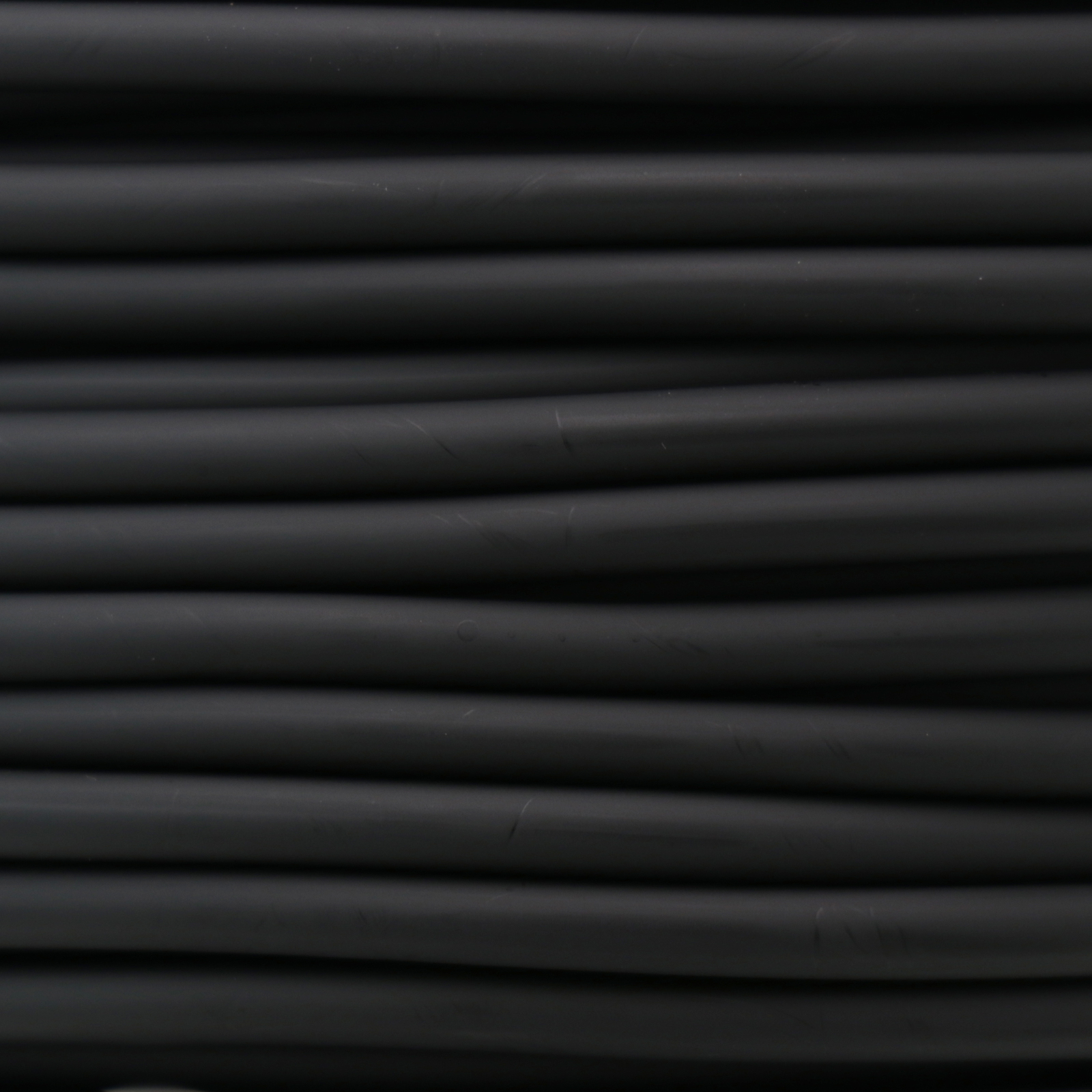 black hollow rubber cord 4mm | 1mt