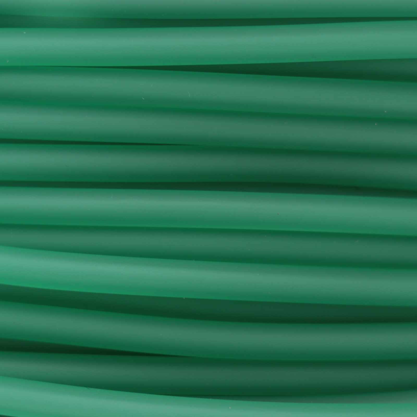 opal green hollow rubber cord 4mm | 1mt