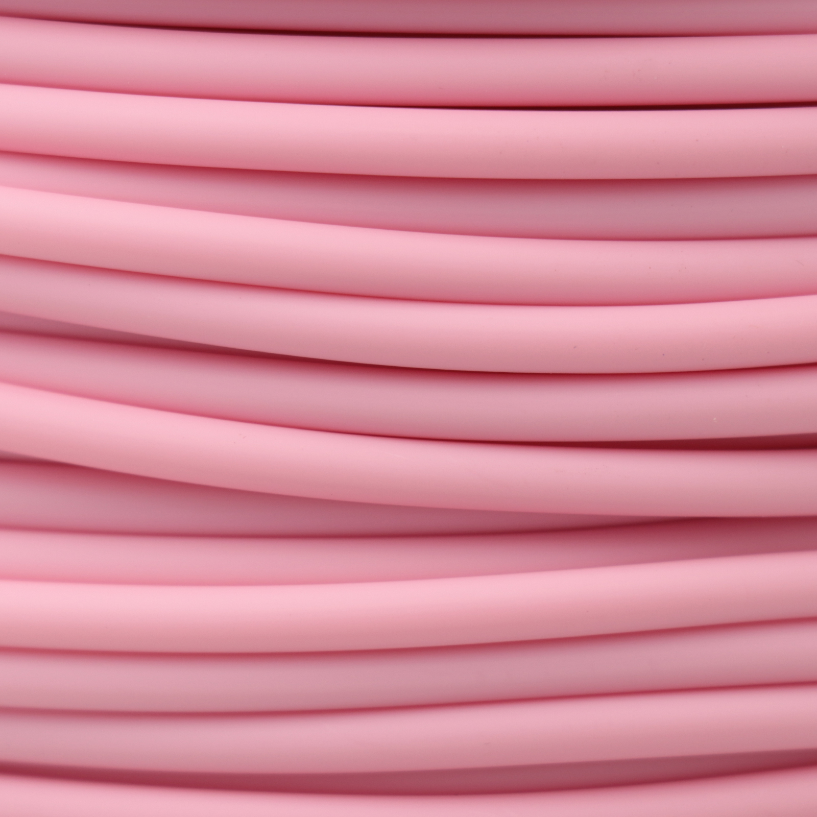 baby pink hollow rubber cord 4mm | 1mt