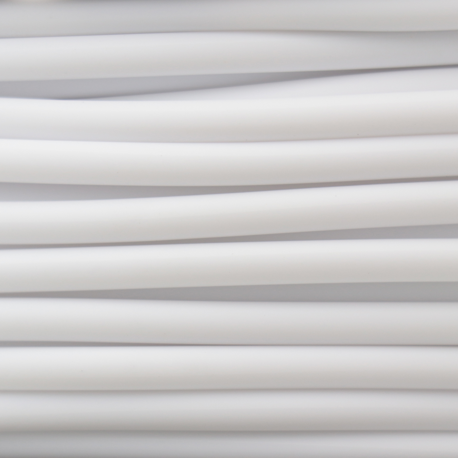 white hollow rubber cord 4mm | 1mt
