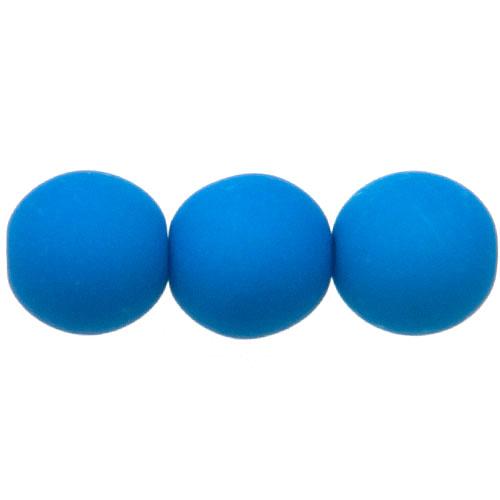 czech glass pearl beads - neon sky blue round 2mm | 150pc