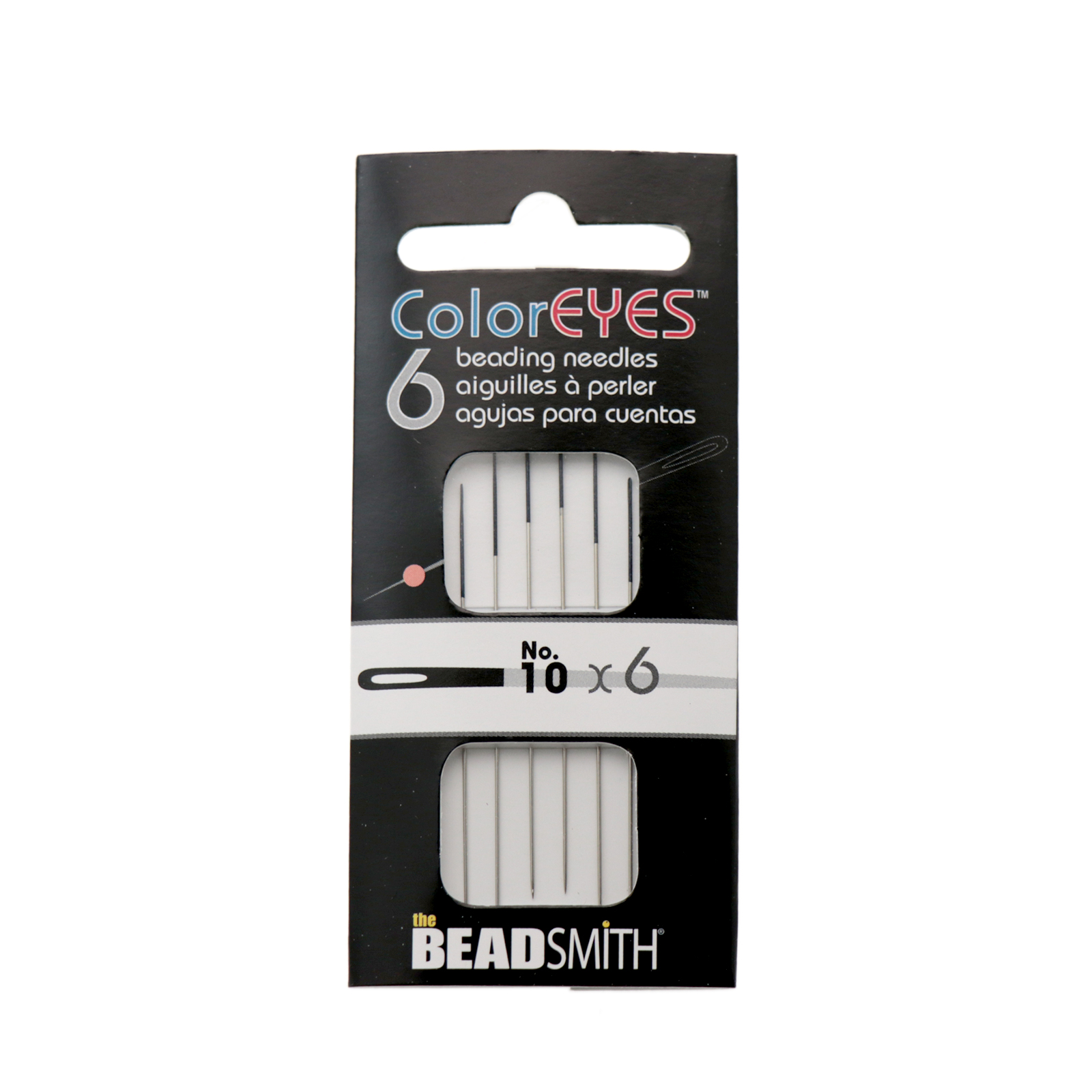 color eyes beading needles - n° 10 - 6pc | 1pc