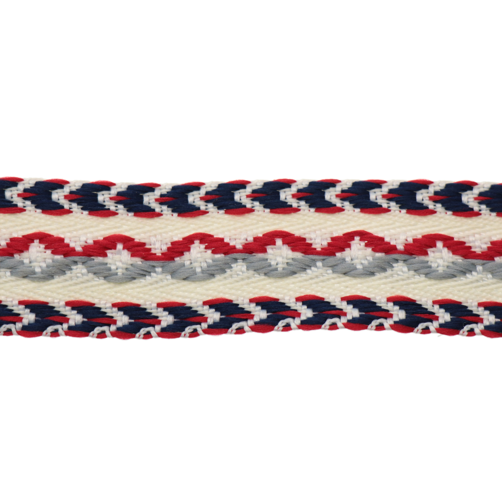 polyester bänder rhombus marin - 25mm | 50cm