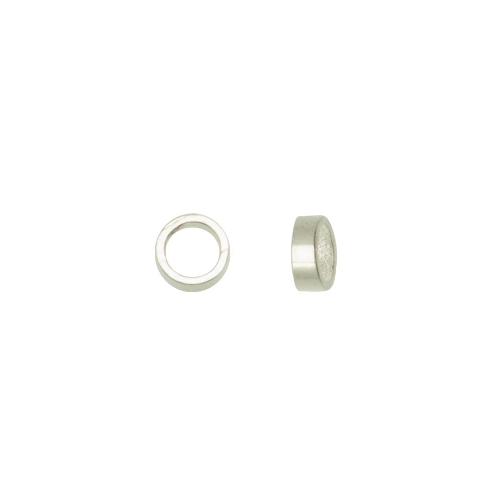 silver plated crimp tubes 3x2mm | 100pc