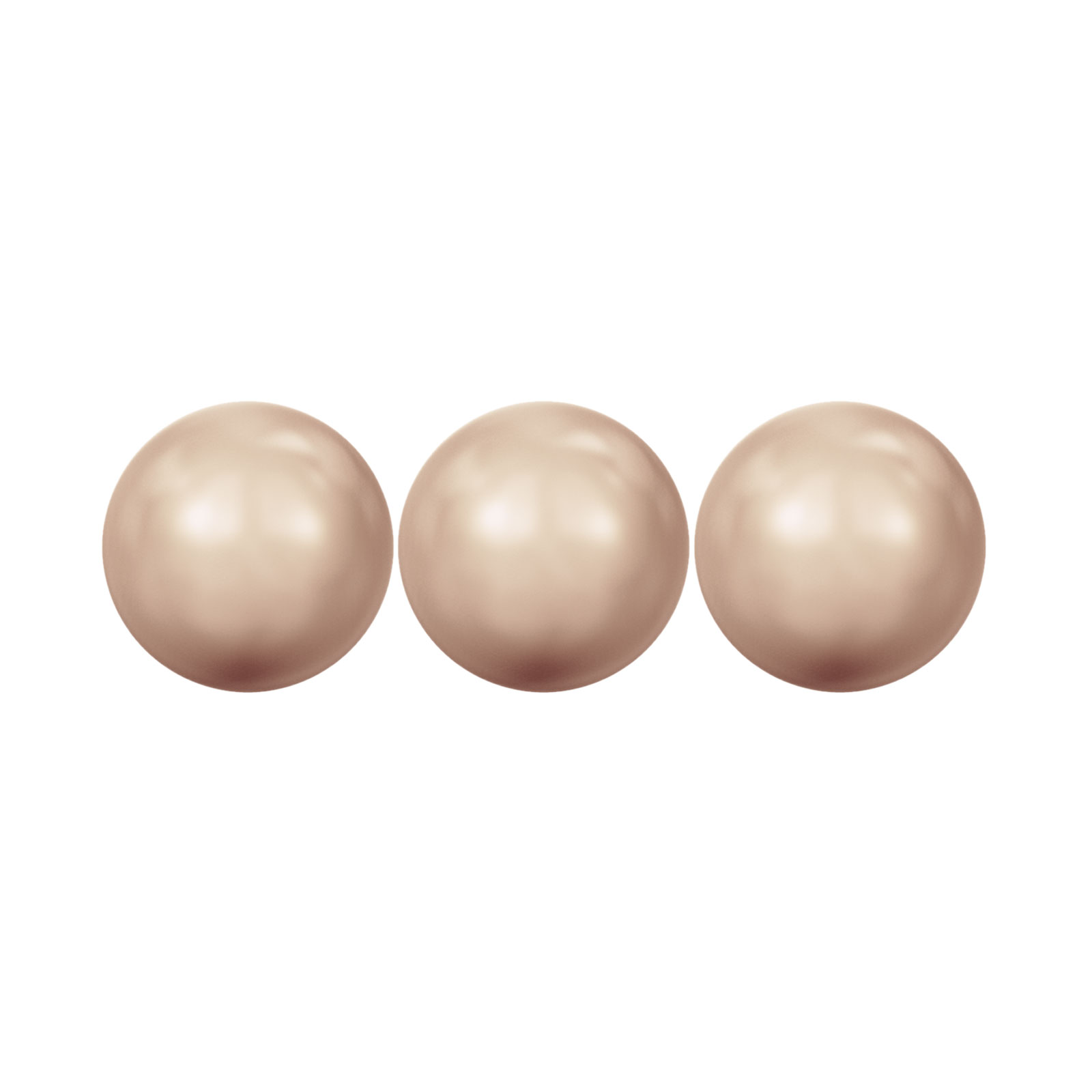 round pearl (5810) crystal rose gold 6mm | 20pc