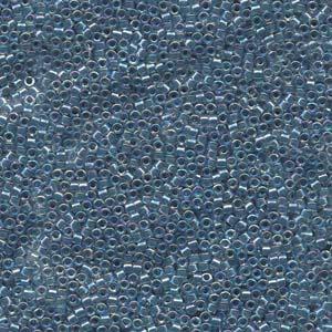 miyuki delica 10/0 color-lined light blue/cristal ab | 8gr
