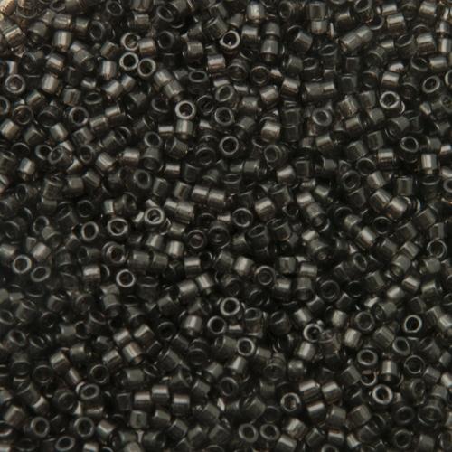 miyuki delica 11/0 - dyed transparent dark grey | 8gr