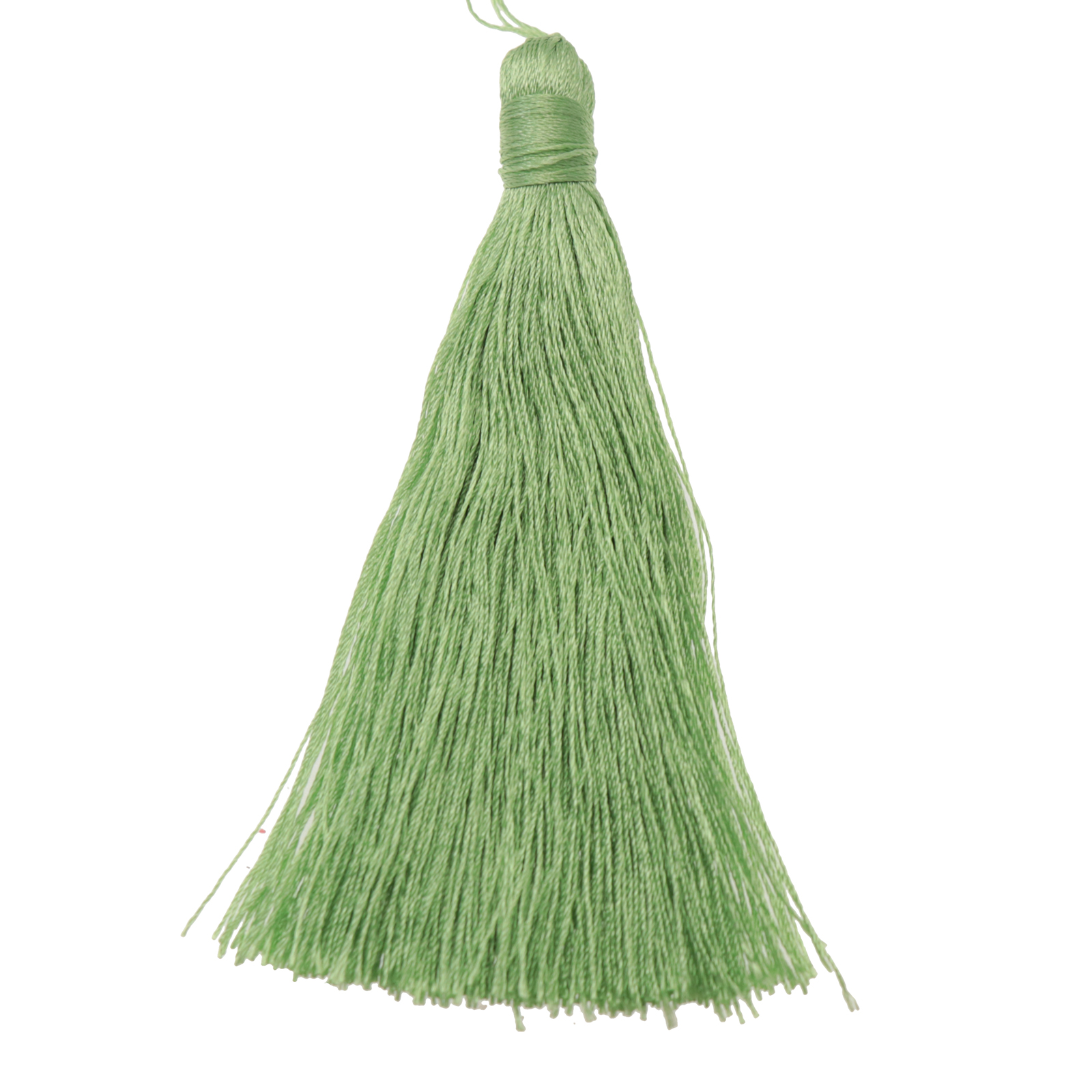 polyester tassel green 90mm | 2pc