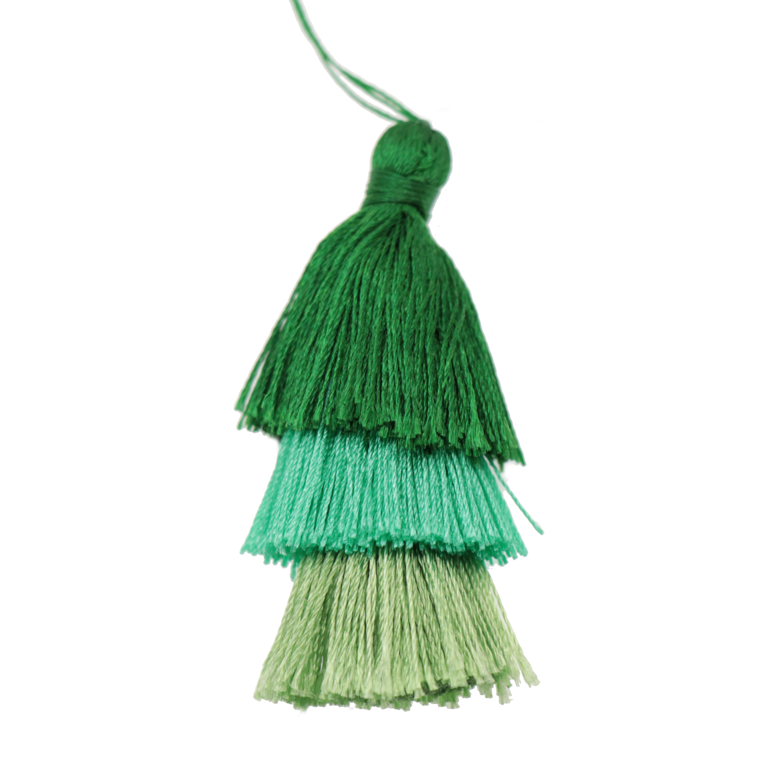 multi tassel - green 60mm | 1pc