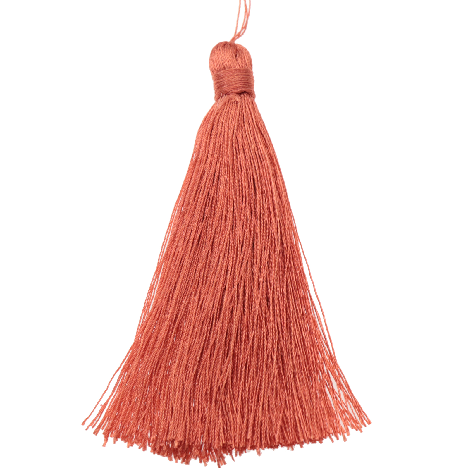 polyester tassel orange 90mm | 2pc