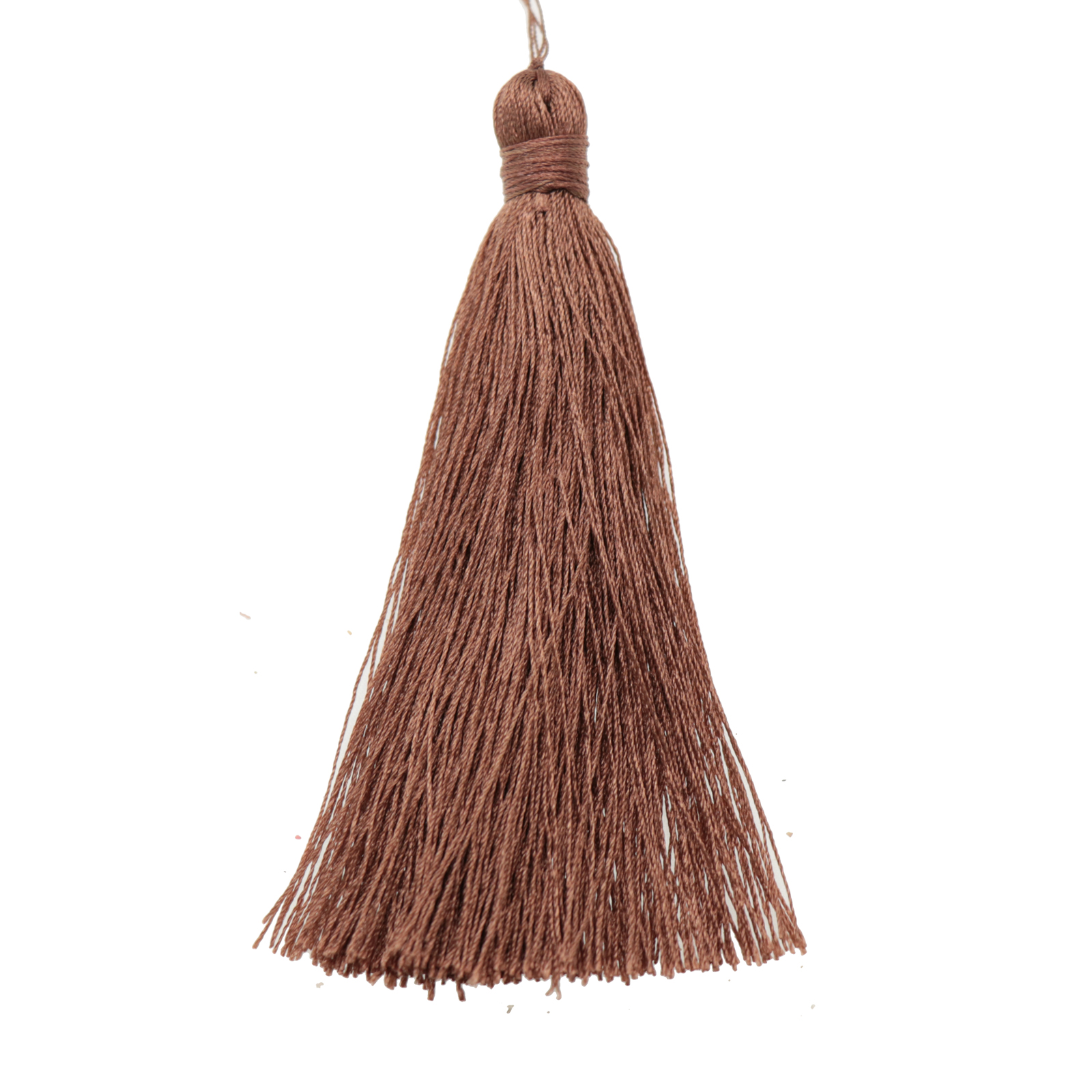 polyester tassel brown 90mm | 2pc