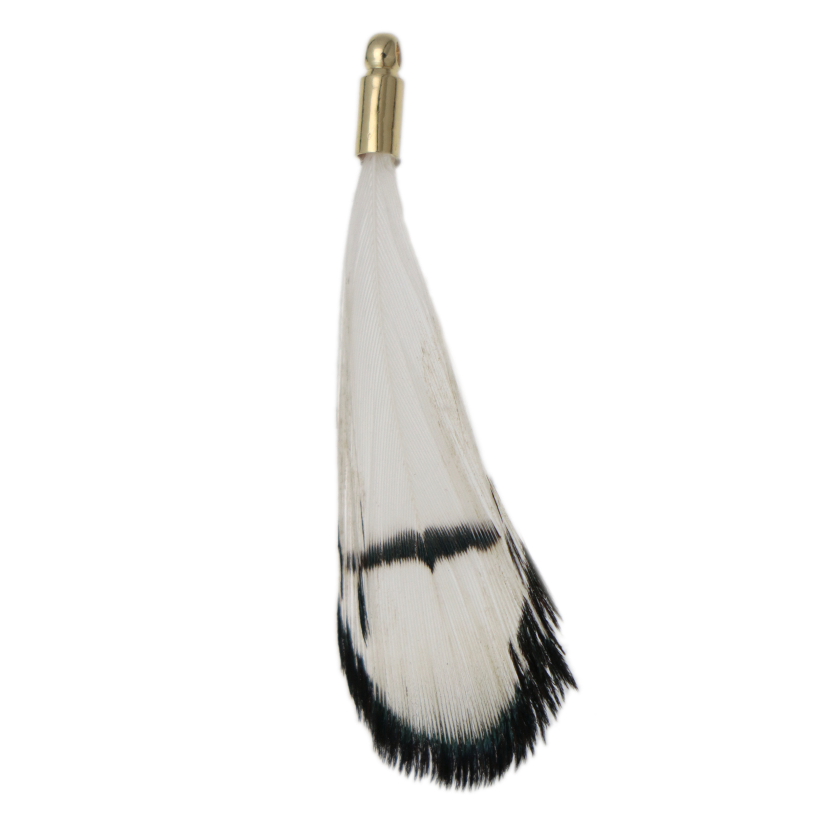 white feathers with terminator 25mm | 2pc