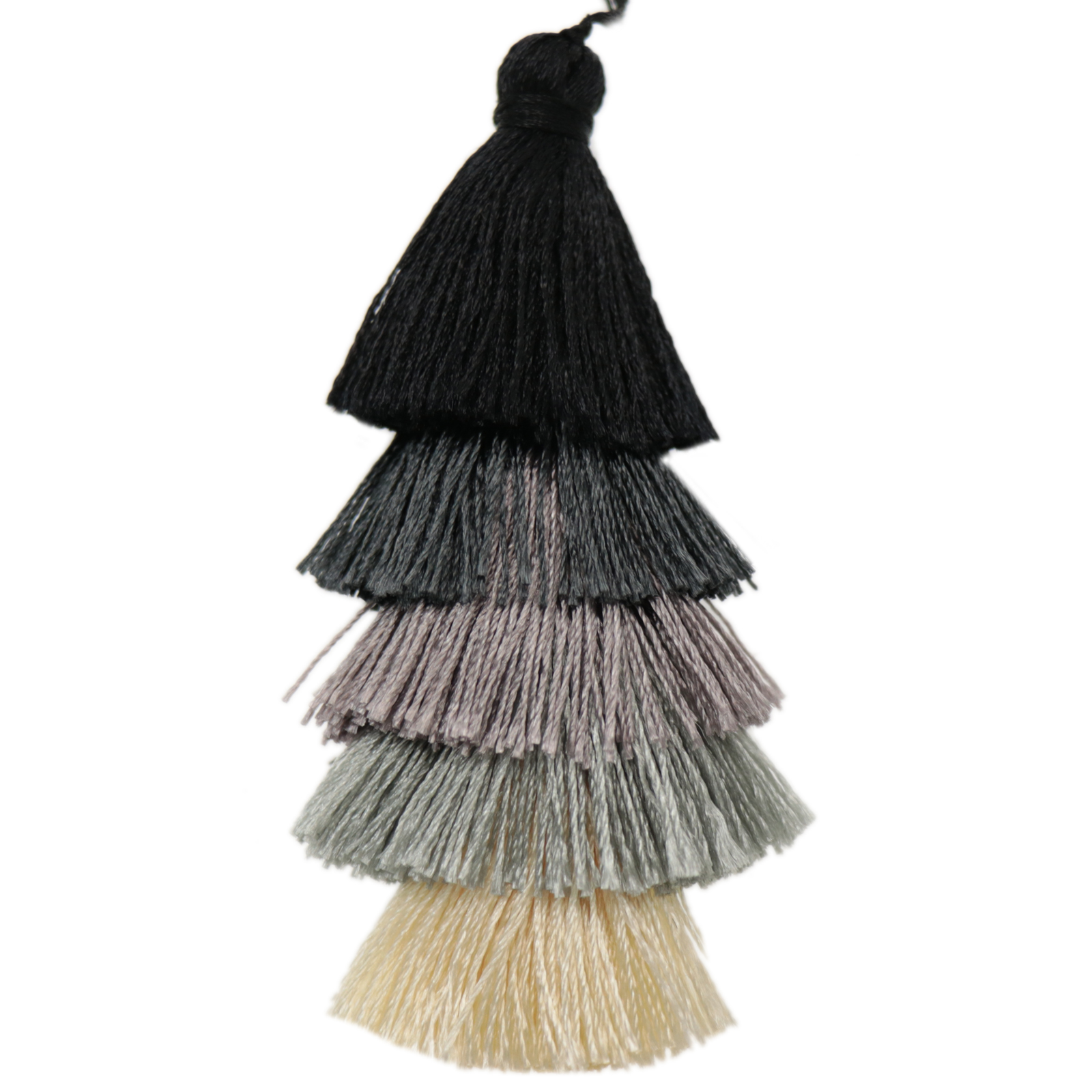 multi tassel - black 80mm | 1pc
