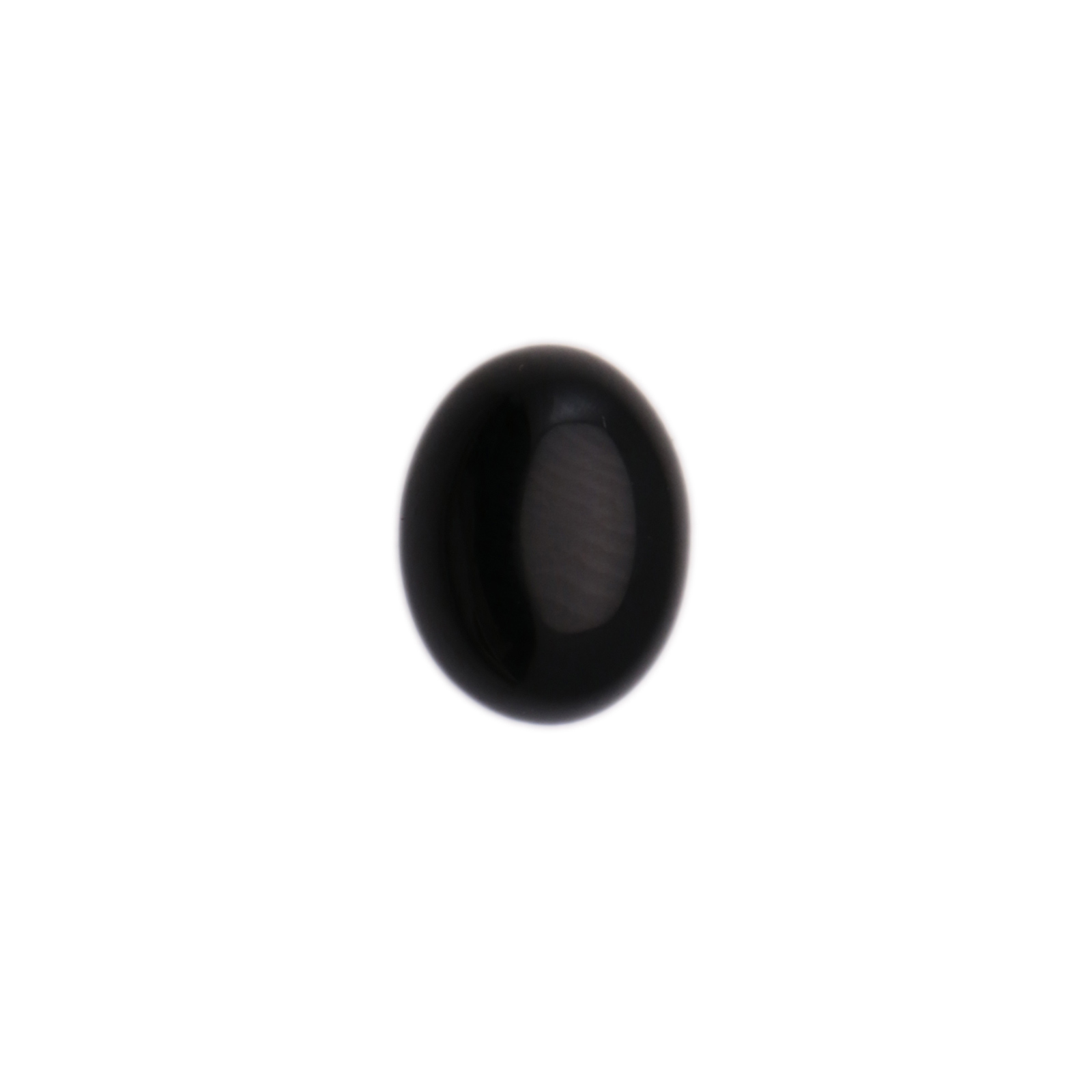 black onyx cabochon smooth oval 10x8mm | 2pc