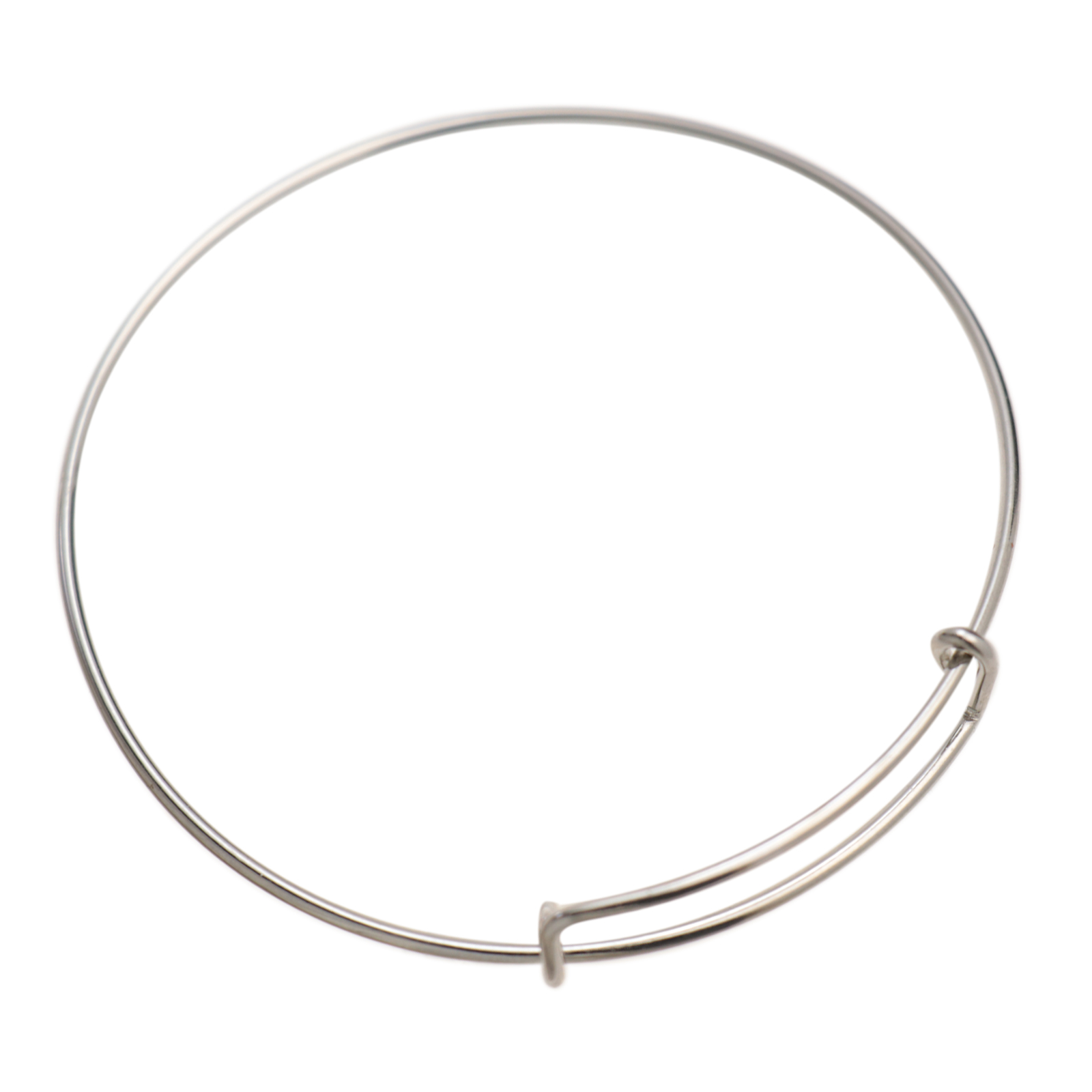 silver plated closed bracelet | 1pc