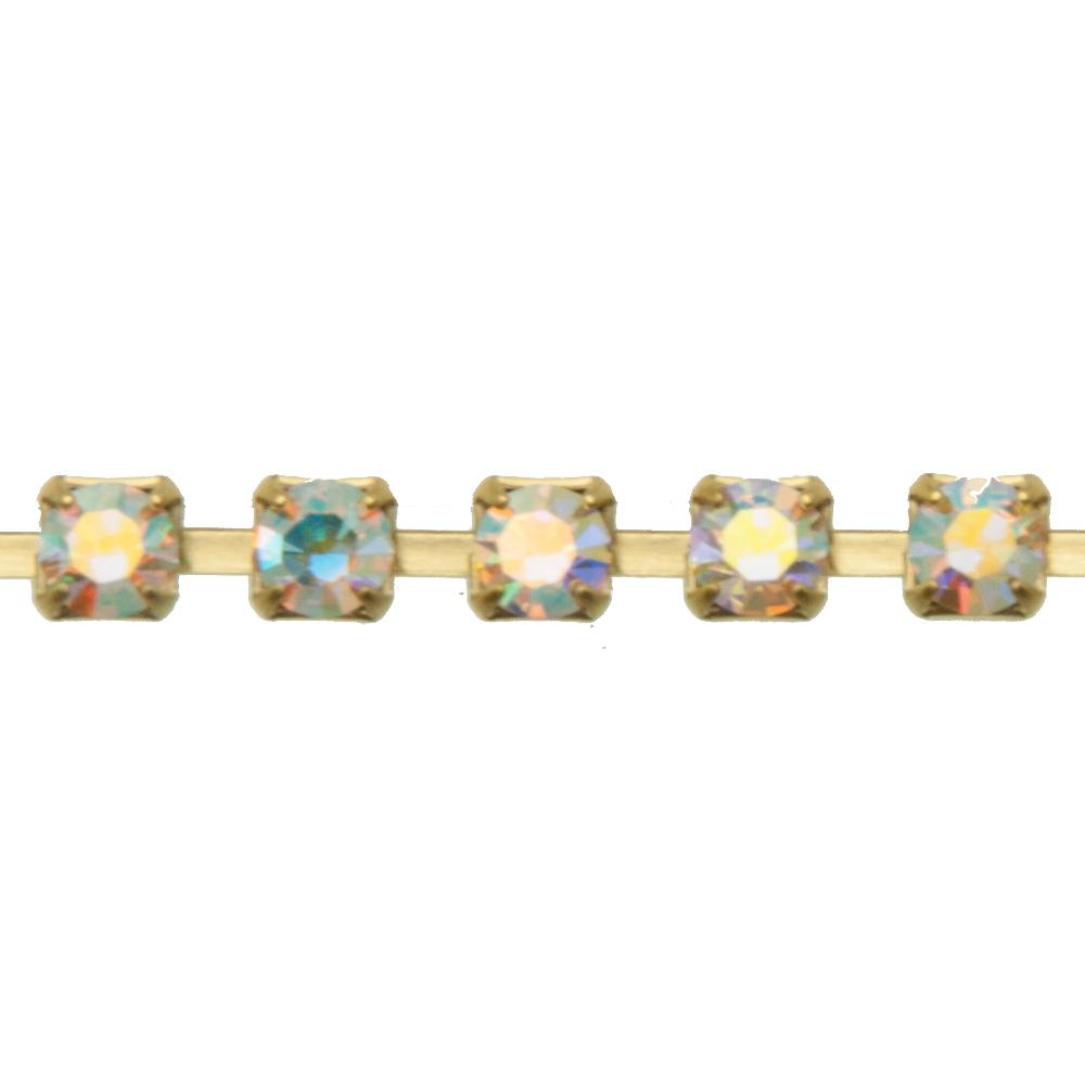 crystal ab preciosa strass chain pp24 (3mm) | 20cm