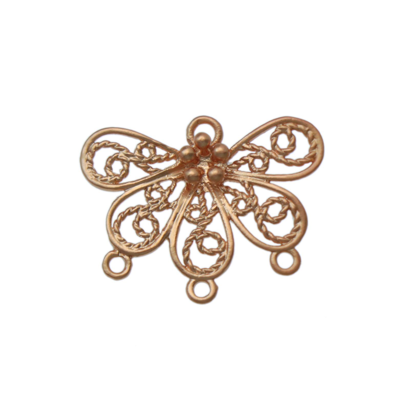 chandelier romance edition matte gold schmetterling 23x18mm | 2st