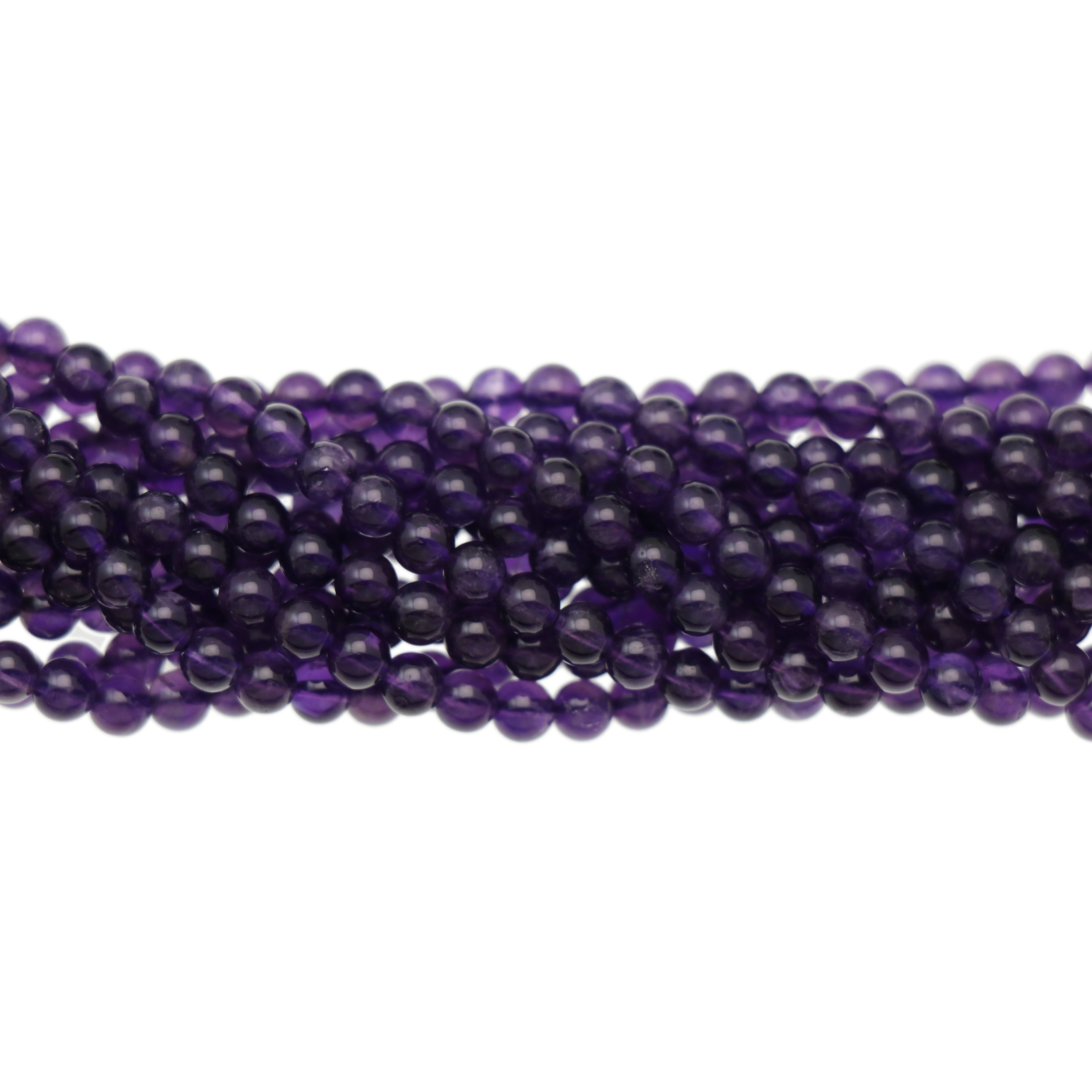 amethyst smooth round 4mm | 30pc