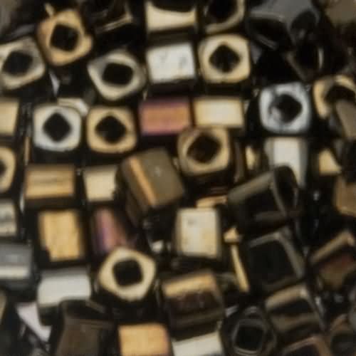 cube toho beads 4mm - metallic iris brown (83) | 10gr