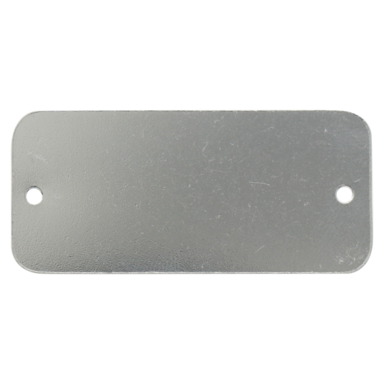 premium blanks aluminium tags with 2 holes 44x21mm | 2pc