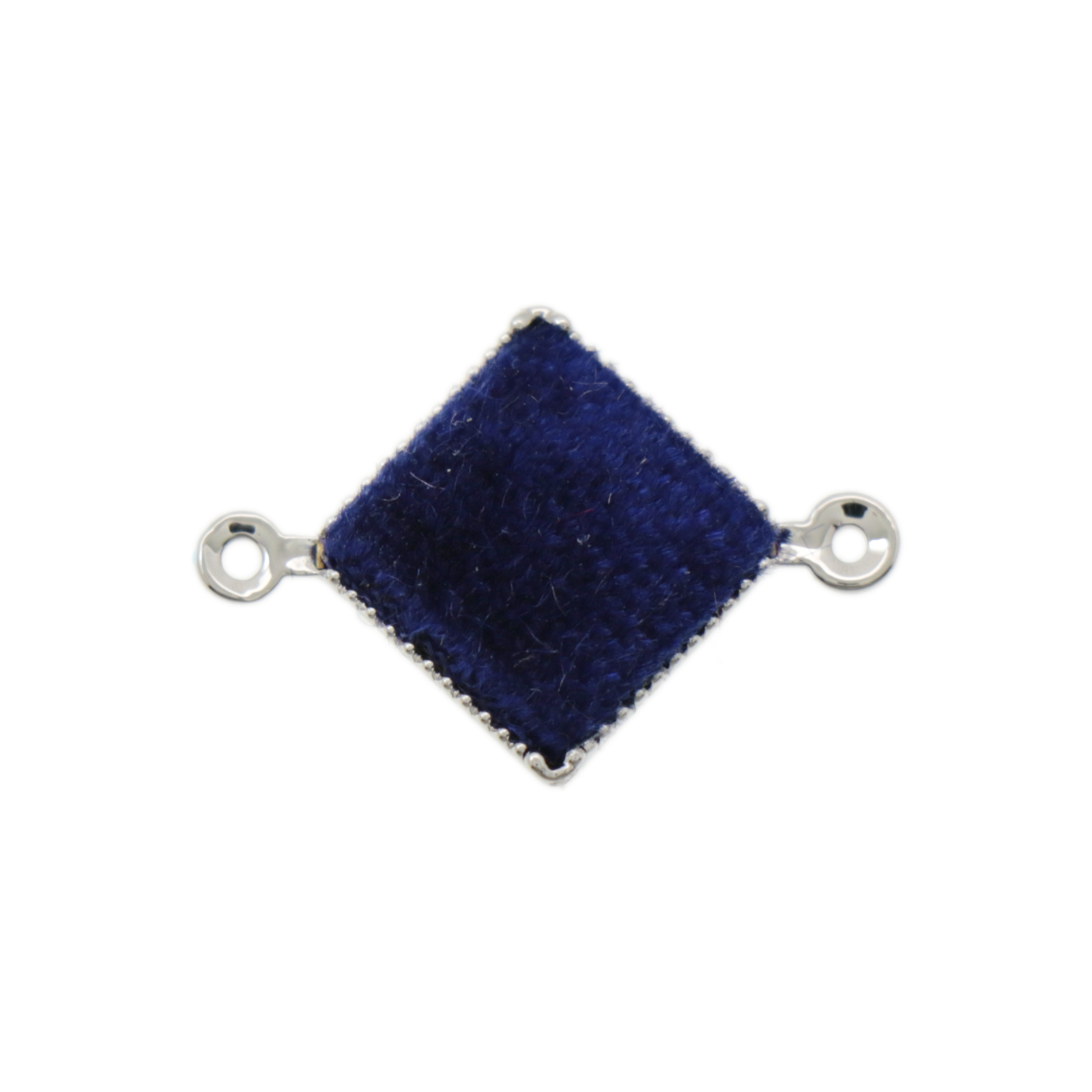velvet line blue diamond link 11mm | 2pc