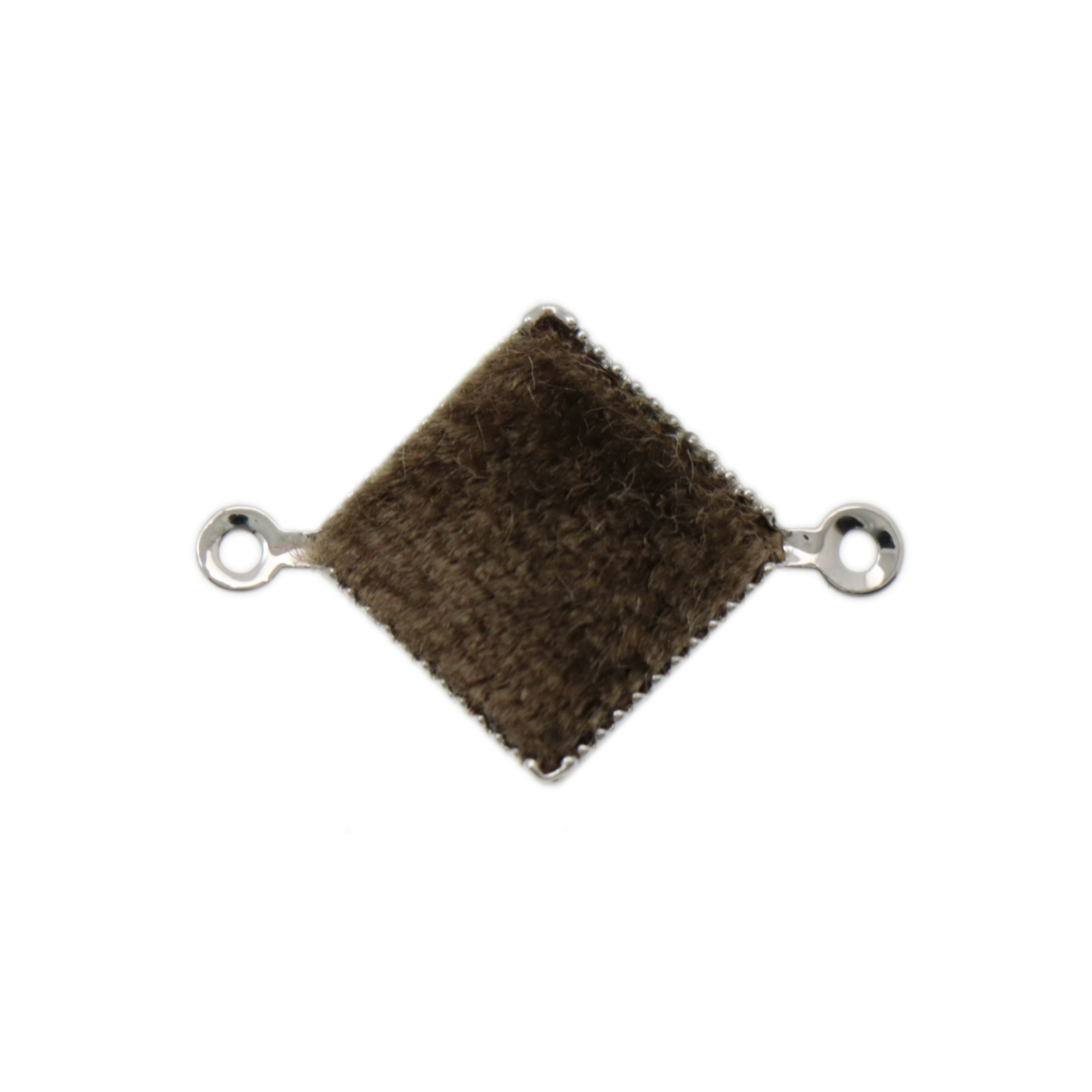 velvet line beige diamond link 11mm | 2pc