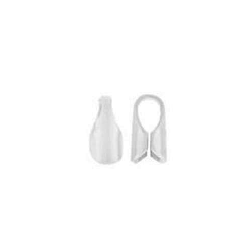 sterling silver crimp end 6x3mm (width 2,5mm) | 6pc