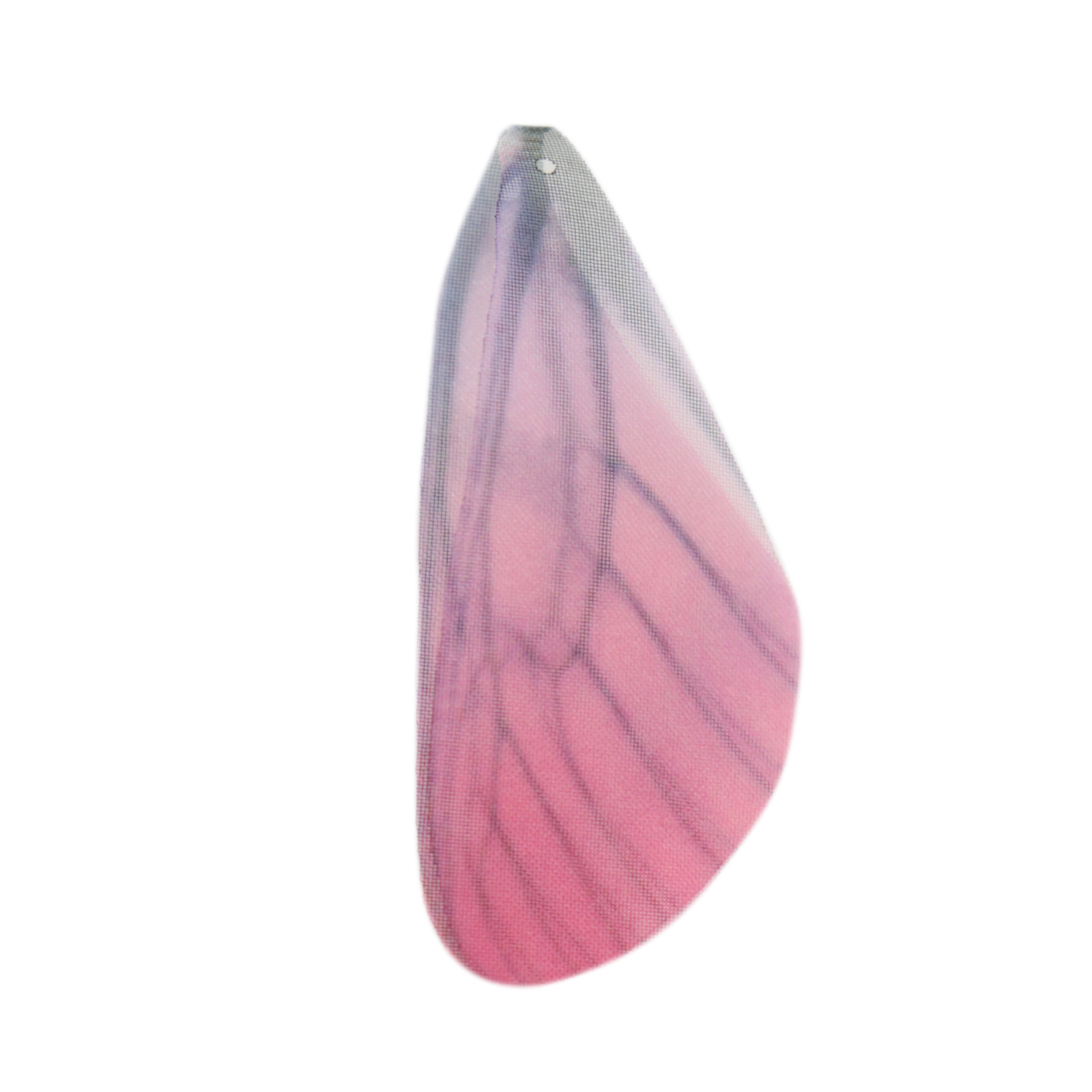 fabric butterfly wings 2 hole pendant - fuchsia 44x18mm | 4pc