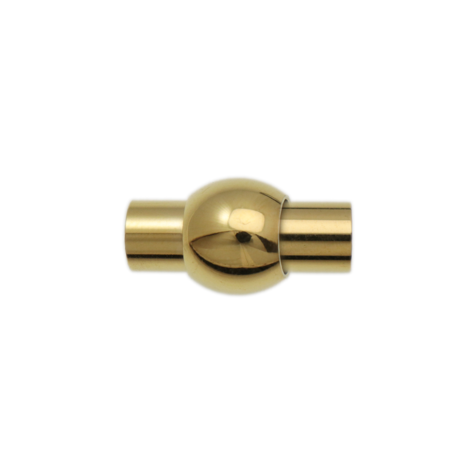 gold plated stainless steel magnetic clasp with ends 18mm (width 5mm) | 1pc